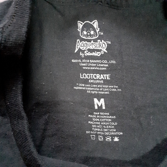 Aggretsuko No Overtime Sanrio Tshirt - Picture 3 of 4